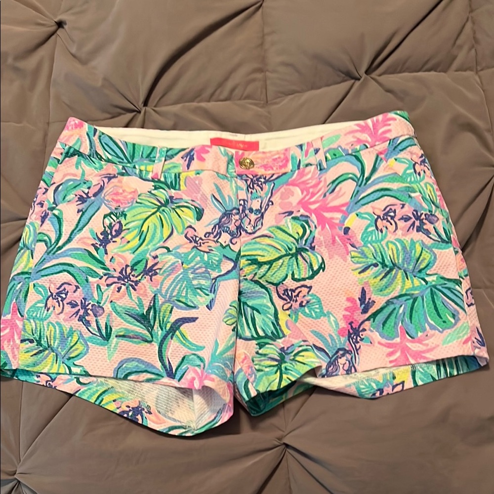 NWOT - Lilly Pulitzer Callahan Stretch Short Mermaid In The Shade Amethyst Tint